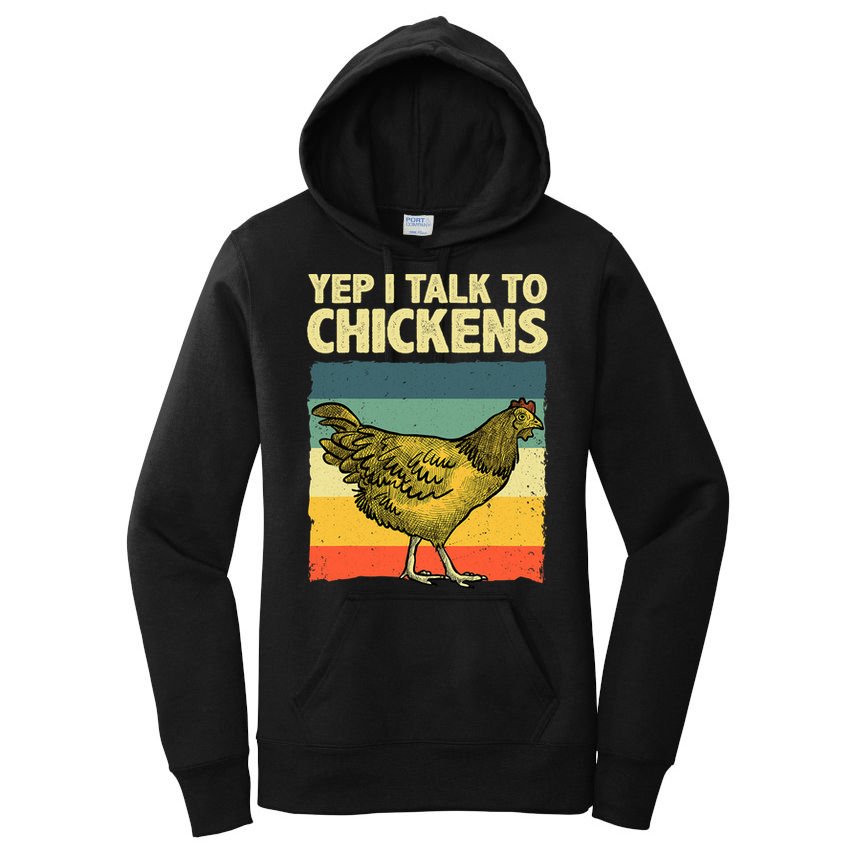 Funny Chicken Art Poultry Chicken Farmer Women's Pullover Hoodie