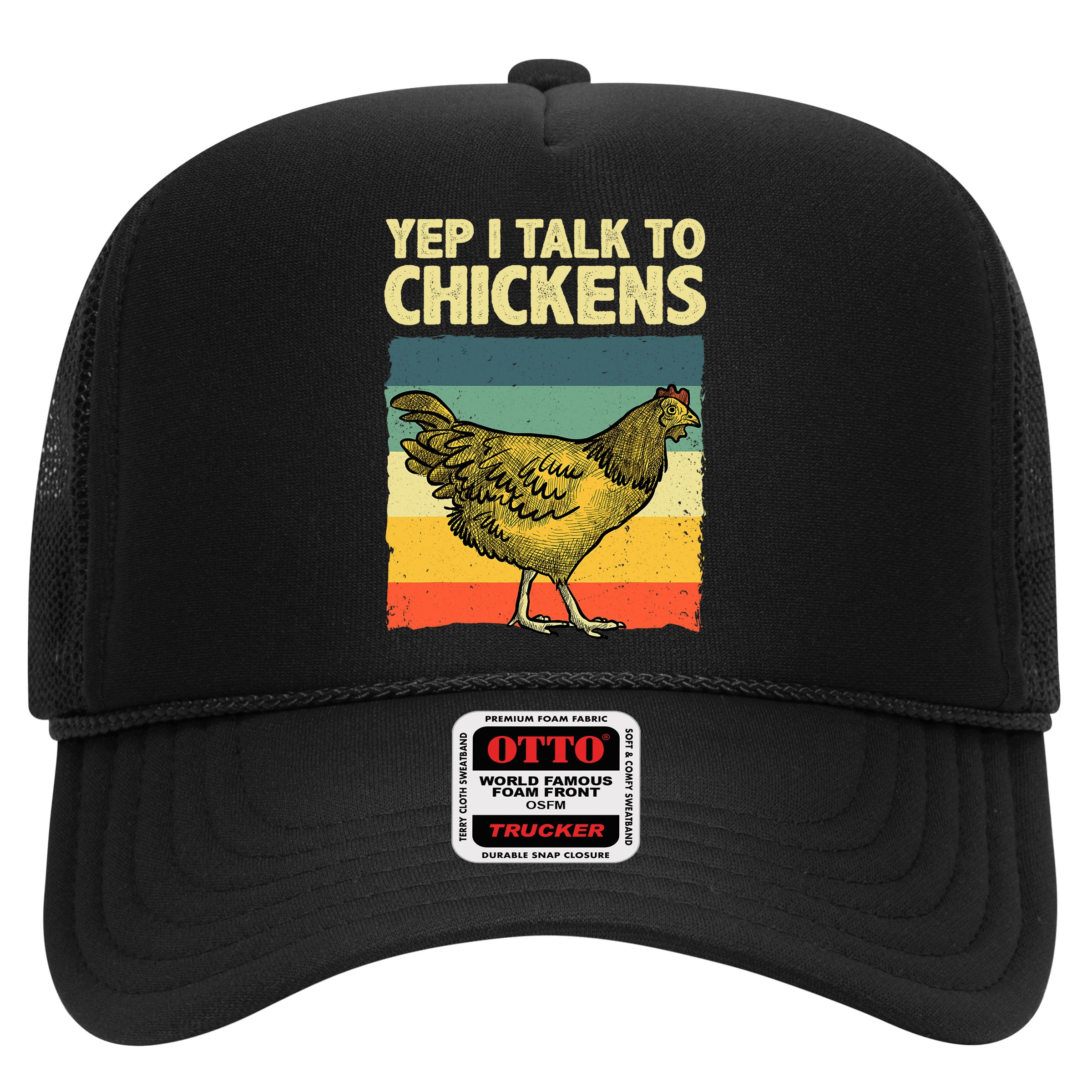 Funny Chicken Art Poultry Chicken Farmer Hat