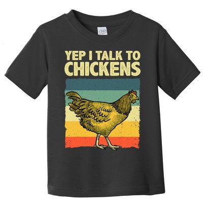 Funny Chicken Art Poultry Chicken Farmer Toddler T-Shirt