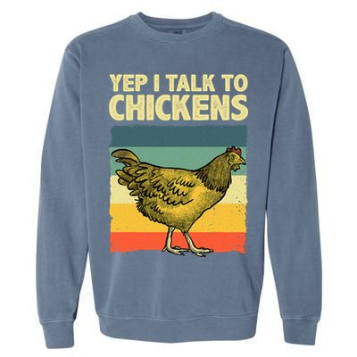 Funny Chicken Art Poultry Chicken Farmer Garment-Dyed Sweatshirt