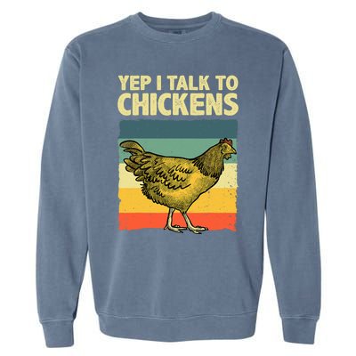 Funny Chicken Art Poultry Chicken Farmer Garment-Dyed Sweatshirt