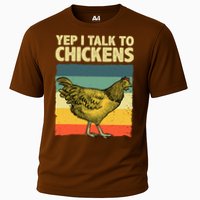 Funny Chicken Art Poultry Chicken Farmer Cooling Performance Crew T-Shirt
