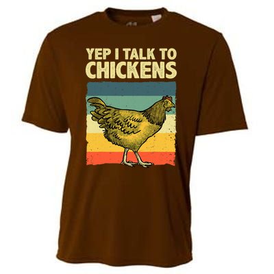 Funny Chicken Art Poultry Chicken Farmer Cooling Performance Crew T-Shirt