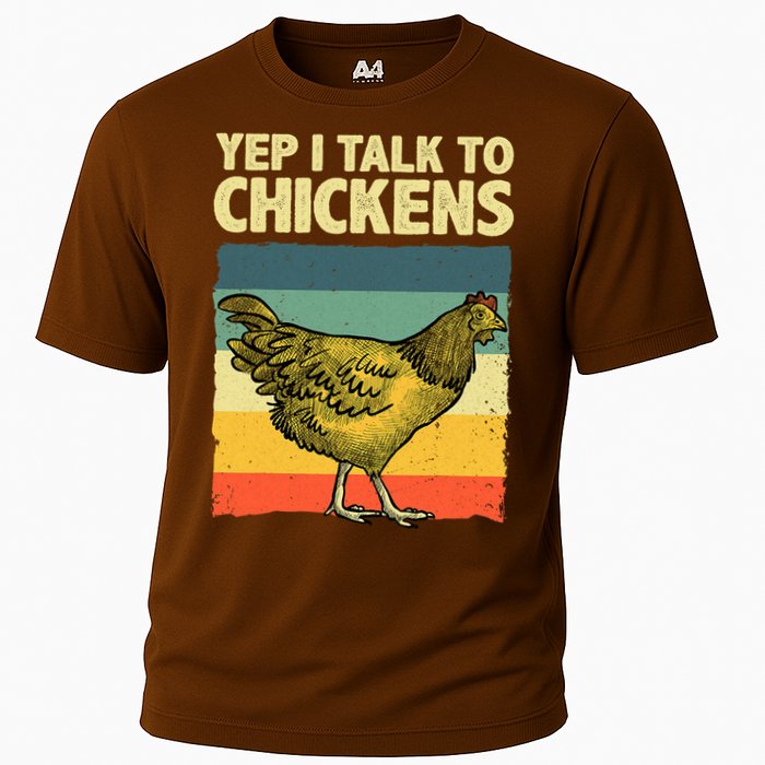 Funny Chicken Art Poultry Chicken Farmer Cooling Performance Crew T-Shirt
