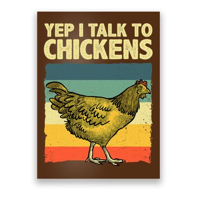 Funny Chicken Art Poultry Chicken Farmer Poster