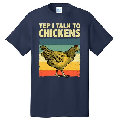 Funny Chicken Art Poultry Chicken Farmer Tall T-Shirt