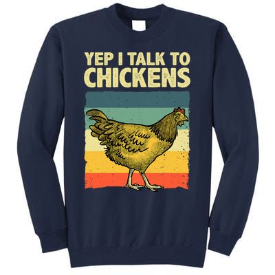 Funny Chicken Art Poultry Chicken Farmer Tall Sweatshirt