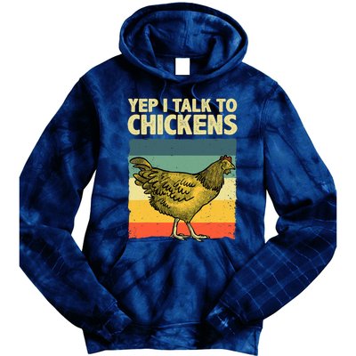 Funny Chicken Art Poultry Chicken Farmer Tie Dye Hoodie