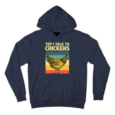 Funny Chicken Art Poultry Chicken Farmer Tall Hoodie