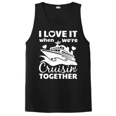 Funny Cruising Art Couples Cruise Ship Lovers PosiCharge Competitor Tank