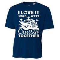 Funny Cruising Art Couples Cruise Ship Lovers Cooling Performance Crew T-Shirt