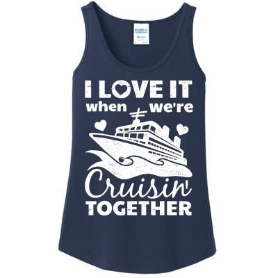 Funny Cruising Art Couples Cruise Ship Lovers Ladies Essential Tank