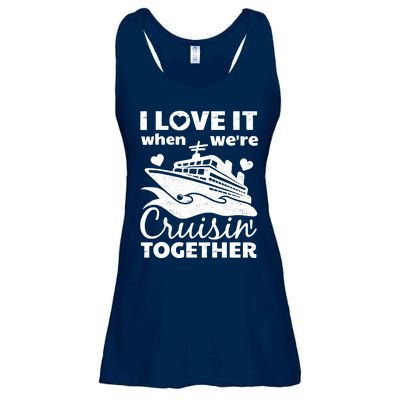 Funny Cruising Art Couples Cruise Ship Lovers Ladies Essential Flowy Tank