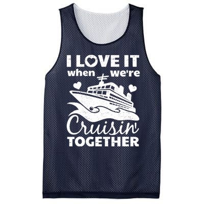 Funny Cruising Art Couples Cruise Ship Lovers Mesh Reversible Basketball Jersey Tank