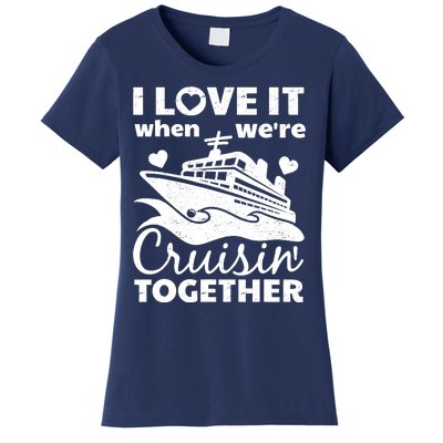 Funny Cruising Art Couples Cruise Ship Lovers Women's T-Shirt