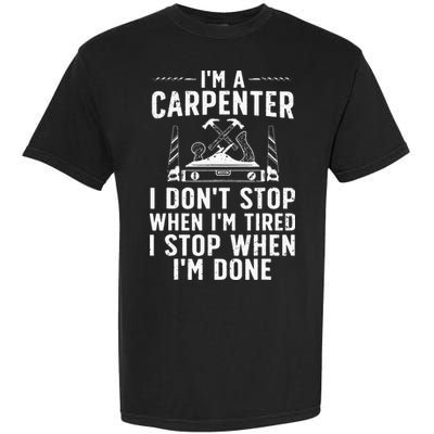 Funny Carpenter Art For Wo Carpenter Tool Carpentry Garment-Dyed Heavyweight T-Shirt