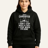 Funny Carpenter Art For Wo Carpenter Tool Carpentry Hoodie