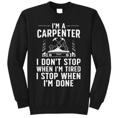 Funny Carpenter Art For Wo Carpenter Tool Carpentry Sweatshirt