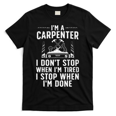 Funny Carpenter Art For Wo Carpenter Tool Carpentry T-Shirt