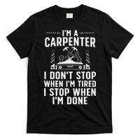 Funny Carpenter Art For Wo Carpenter Tool Carpentry T-Shirt