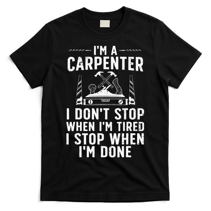 Funny Carpenter Art For Wo Carpenter Tool Carpentry T-Shirt