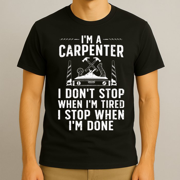 Funny Carpenter Art For Wo Carpenter Tool Carpentry T-Shirt