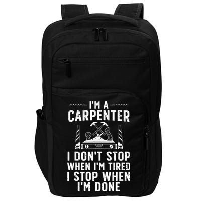 Funny Carpenter Art For Wo Carpenter Tool Carpentry Impact Tech Backpack
