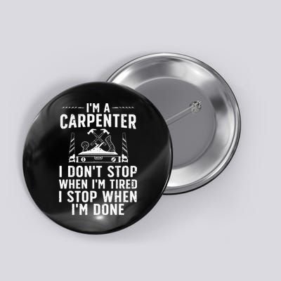 Funny Carpenter Art For Wo Carpenter Tool Carpentry Button