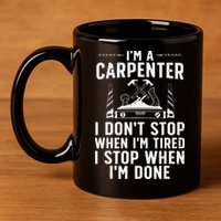 Funny Carpenter Art For Wo Carpenter Tool Carpentry 11oz C Handle Ceramic Mug