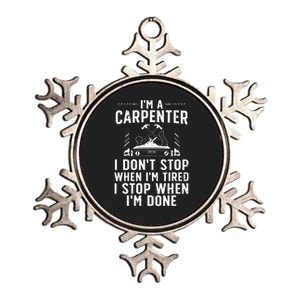 Funny Carpenter Art For Wo Carpenter Tool Carpentry Metallic Star Ornament