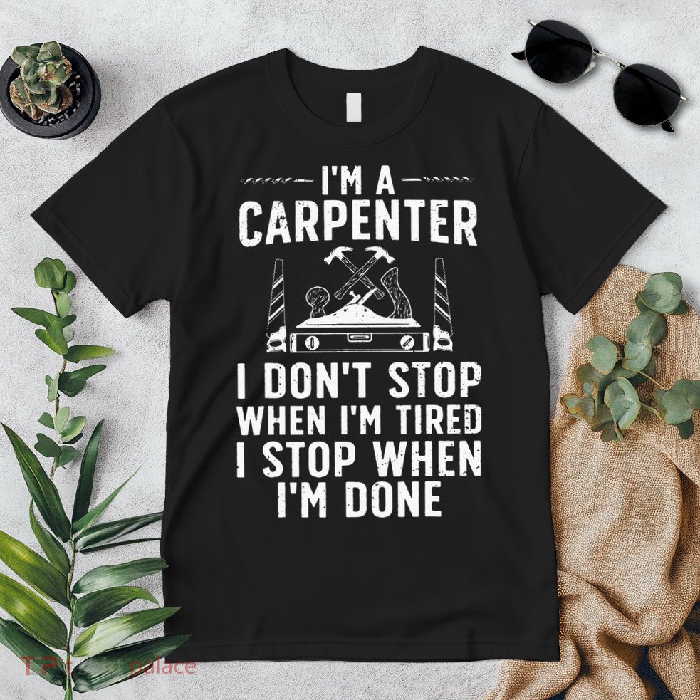 Funny Carpenter Art For Wo Carpenter Tool Carpentry Premium T-Shirt