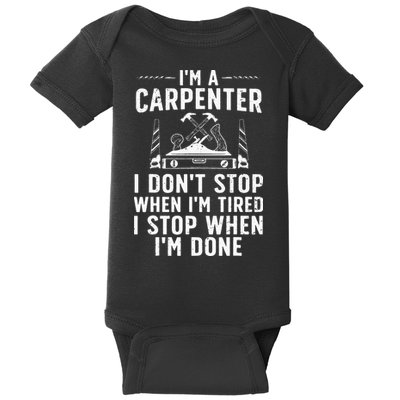 Funny Carpenter Art For Wo Carpenter Tool Carpentry Baby Bodysuit