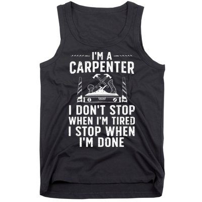 Funny Carpenter Art For Wo Carpenter Tool Carpentry Tank Top