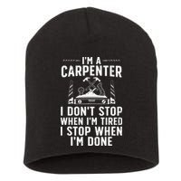Funny Carpenter Art For Wo Carpenter Tool Carpentry Short Acrylic Beanie