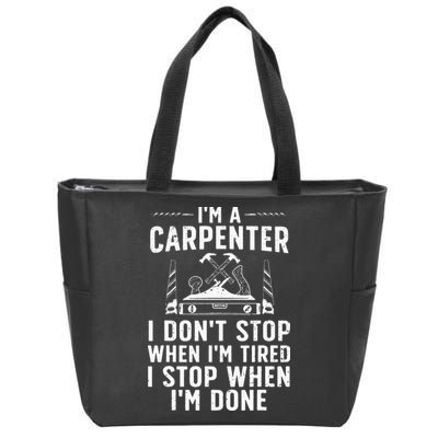 Funny Carpenter Art For Wo Carpenter Tool Carpentry Zip Tote Bag