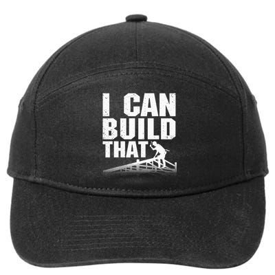 Funny Carpenter Art For Wo Carpentry Tools Woodworker 7-Panel Snapback Hat