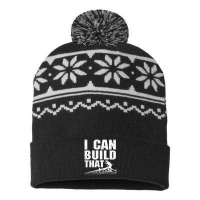 Funny Carpenter Art For Wo Carpentry Tools Woodworker USA-Made Snowflake Beanie