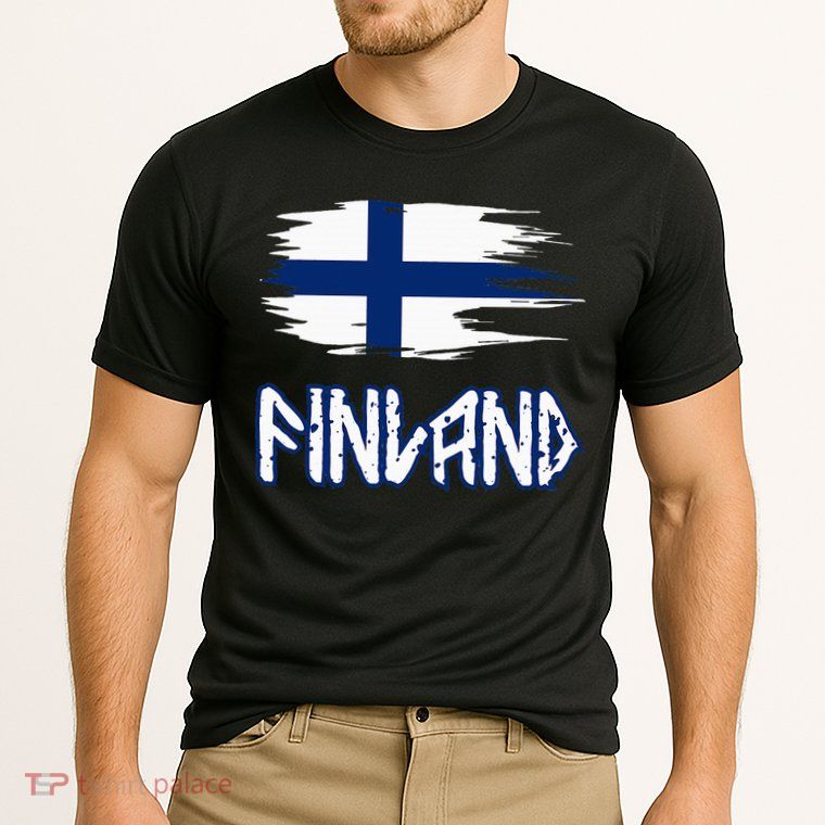 Finland Cool Ancient Nordic Style Flag Performance Shirt