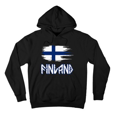 Finland Cool Ancient Nordic Style Flag Hoodie