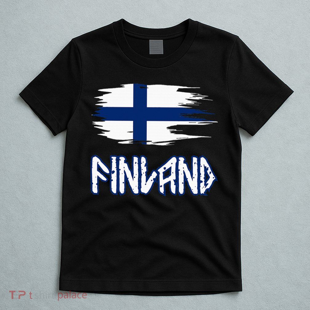 Finland Cool Ancient Nordic Style Flag T-Shirt