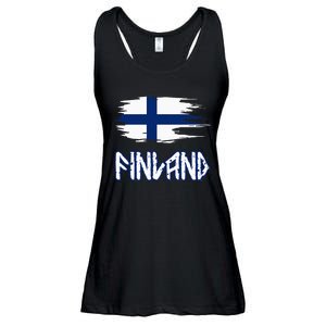 Finland Cool Ancient Nordic Style Flag Ladies Essential Flowy Tank