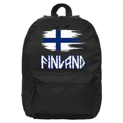 Finland Cool Ancient Nordic Style Flag 16 in Basic Backpack