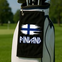 Finland Cool Ancient Nordic Style Flag Golf Towel