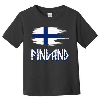Finland Cool Ancient Nordic Style Flag Toddler T-Shirt