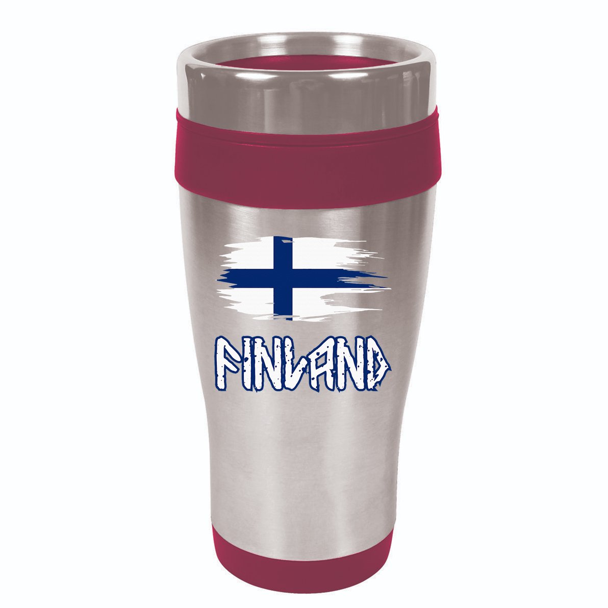 Finland Cool Ancient Nordic Style Flag 16oz Travel Tumbler