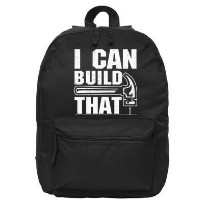 Funny Carpenter Art For Wo Carpentry Tools Woodworker 16 in Basic Backpack