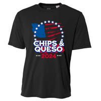 Funny Chips And Queso Patriotic Political Voter Humor 2024 Cooling Performance Crew T-Shirt