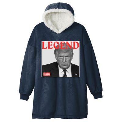 Funny Cd Album Cover Trump Legend Funny Gift Hooded Wearable Blanket