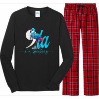 Flamingo Chucks And Pearls Funny Comma La Kamala Harris 2024 Premium Long Sleeve Pajama Set