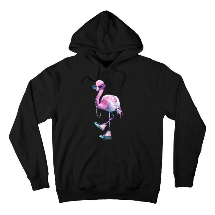 Flamingo Chucks And Pearls Funny Voting 2024 Tall Hoodie